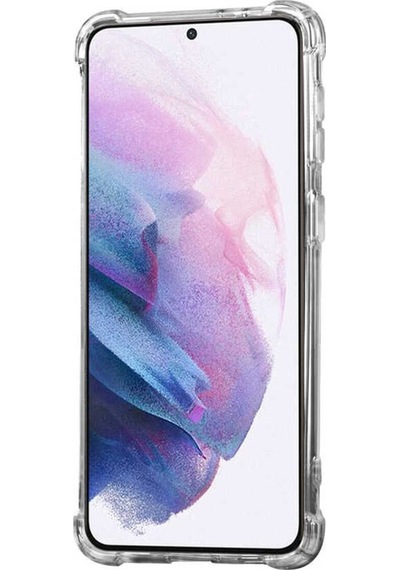 Galaxy S21 Uyumlu Csk Zore Standlı Süper Silikon Kılıf-renksiz