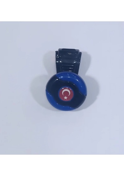 Mavi-siyah Dönebilen Vites Topuzu Türk Bayrağı Stickerlı