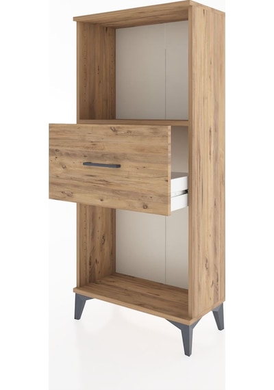 Hyperion Dolap Tek Raflı Tek Çekmeceli 60x44x134 Çam-çam Çam