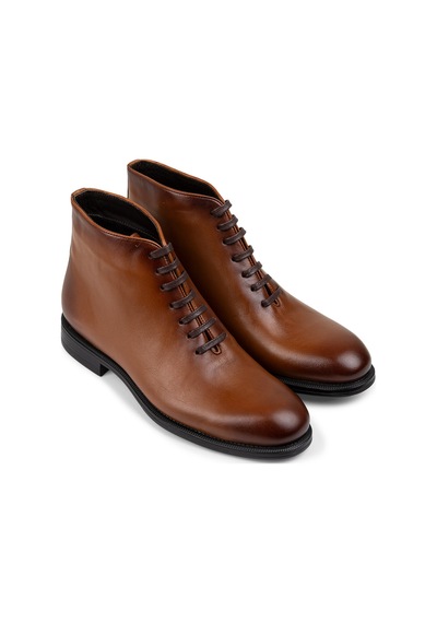 Deery Hakiki Deri Taba Rengi Erkek Bot - 01918mtbac01 Taba