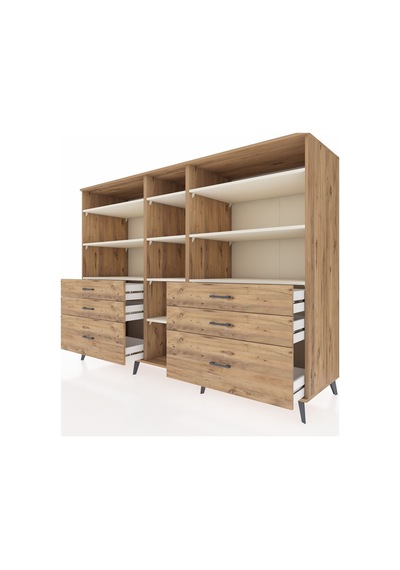 Kronos Dolap 10 Raflı 6 Çekmeceli 220x59x163 Çam-aytaşı/çam Aytası/atlas Çam - Atlas Çam Kronos Dolap 10 Raflı 6 Çekmeceli 220x59x163 Çam-aytaşı/çam Aytası/atlas Çam - Atlas Çam