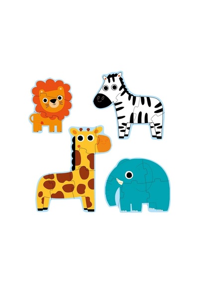 Djeco Ilerleyen Puzzle In The Jungle 3,4,6,9 Pcs