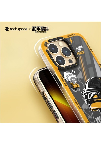 Rock Space Apple Uyumlu iPhone 13 Pro Max Kılıf Peace Elite Serisi - Siyah Pubg Temalı Siyah