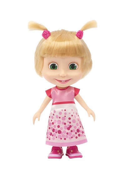 Masha & Koca Ayı Kıyafetleri Değiştirilebilen Masha Bebek Doğum Günü Bebeği - 23 Cm - Model 2