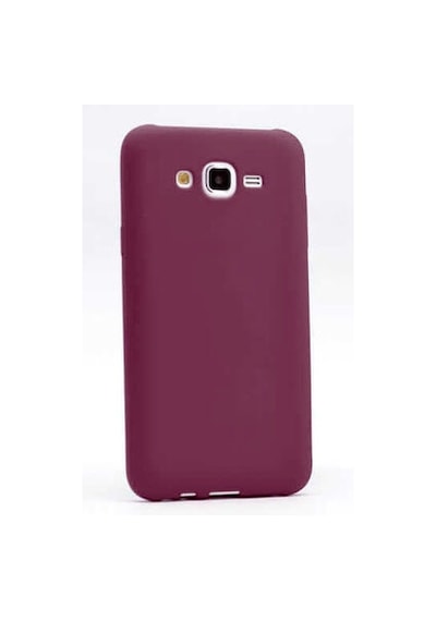 Samsung Galaxy Uyumlu J7 Kılıf Esnek Yapılı İnce Slim Silikon Kapak Ryc/premier Bordo