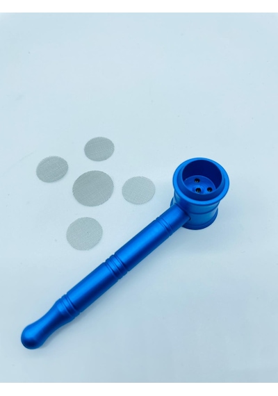 Alcan Metal Pipo 2 Parça Süzgeçli Pipo 10 CM