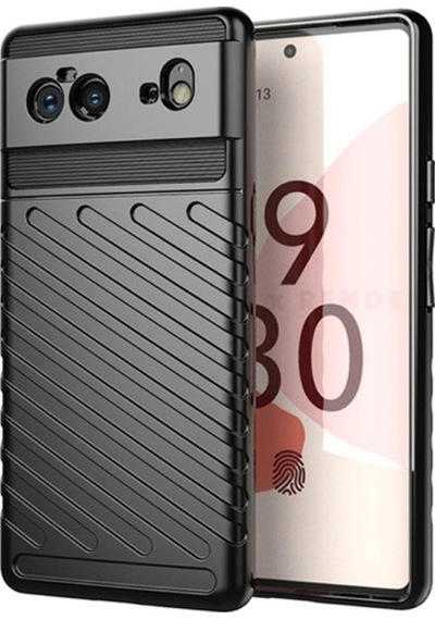 Google Pixel 6 Thunder Serisi Dayanikli Silikon Kilif - Siyah 549417629