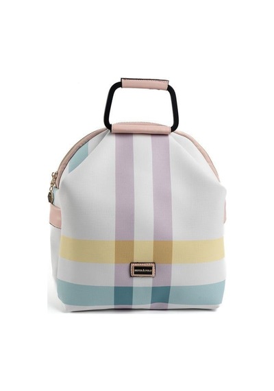Silver Polo Sp771 Kadın Sırt Çantası Ekose Lila-pembe