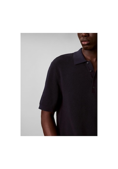 Calvin Klein Ss Cotton Waffle Pol-16162 Mavi