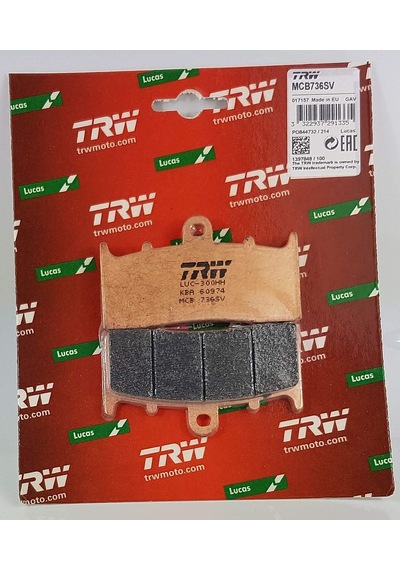 Bmw K 1200 Lt / R - Trw Lucas Mcb736Sv Sinter Ön Fren Balata