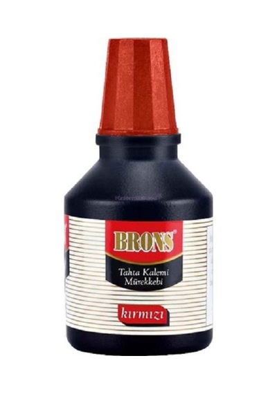 Brons Tahta Kalem Mürekkebi 30 Cc Kırmızı Br-352 Çok Renkli