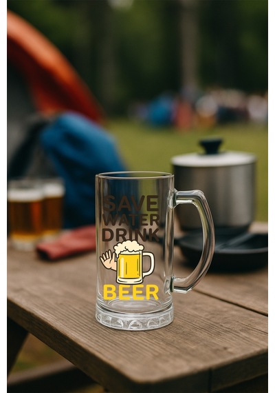 Baskılı Bira Bardağı Save