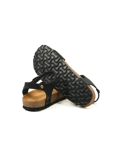 Sandalet Kadın 58h3 Frau Nabuk-v Leather Nero Null Siyah