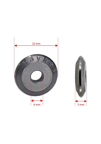 Faykes 5014 Seramik Kesme Yedek Elmas Uç 22x5mm Göbek: 6mm