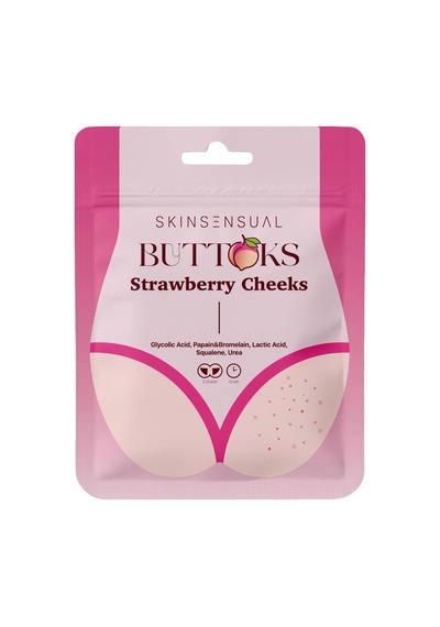 Buttoks Strawberry Cheeks Vücut Maskesi Çilek Ve Tavuk Derisi Görünümüne Elveda 2 Parça