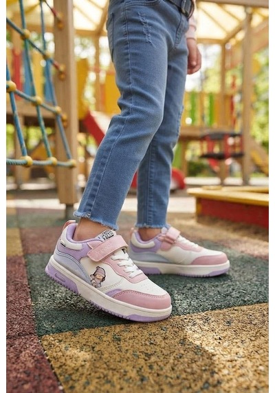 Fort Cool Starex Rahat Esnek Sneaker Kız Çocuk Spor Ayakkabı Pudra