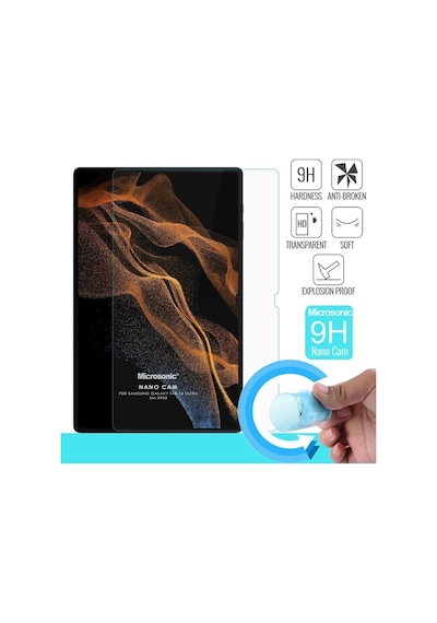 Samsung Galaxy Tab S8 Ultra X900 Nano Glass Cam Ekran Koruyucu