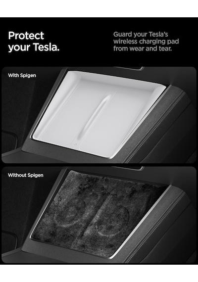 Tesla Model Y Juniper 2026-2025 Kablosuz Şarj Pedi Koruyucu Kaplama To261jh White - Acp10032 Diğer