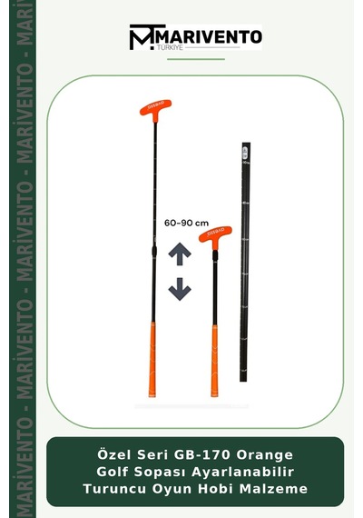 Özel Seri Gb-170 Orange Golf Sopası Ayarlanabilir Turuncu Oyun Hobi Malzeme