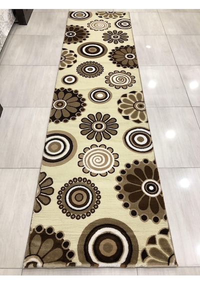 Saray Halı Irmak 11541 R 80X300 Kahve Krem 3 Metre Yolluk !
