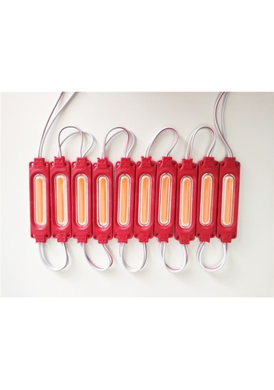 Replax Parmak Cob Led Kırmızı 12 Volt Su Geçirmez 10,lu 3m Bantlı
