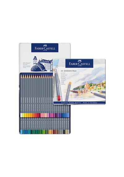 Faber-castell Faber Castell Goldfaber Aquarell Kuru Boya 48'li Karışık