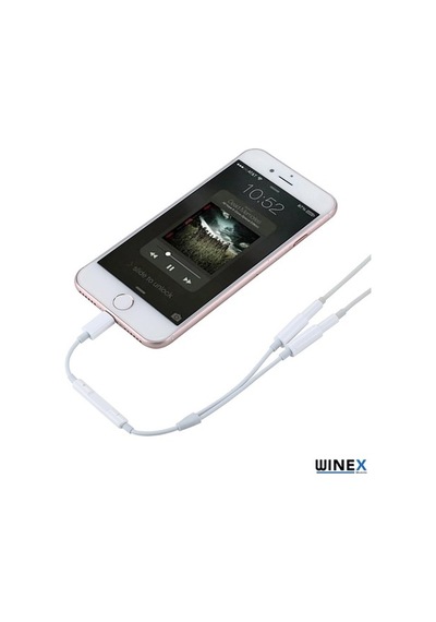 Winex 2In1 Lightning To Double 3.5Mm Jack Adaptör
