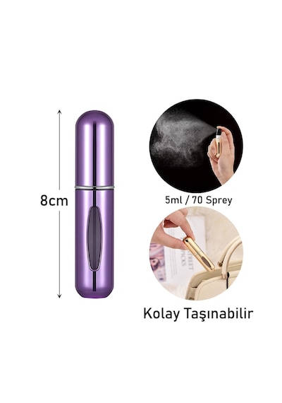 Taşınabilir Mini Parfüm Şişesi Atomizer Doldurulabilir