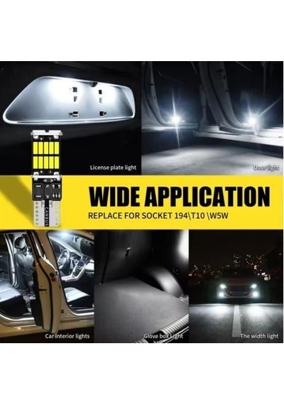 T10 Led 26 Ledli W5w Canbus Park Plaka Tavan Ampulü 4 Adet Diğer