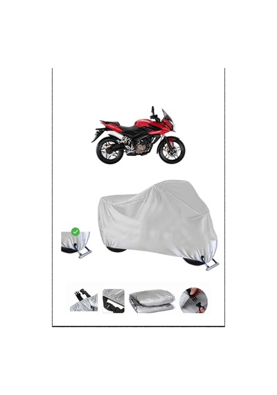 Bajaj Pulsaras200 Kilit Uyumlu Su Geçirmez Dayanıklı Motosiklet Brandası-gri