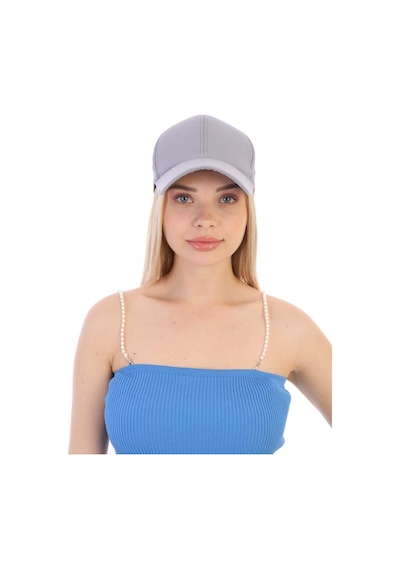 Unisex Ayarlanabilir Spor Gri Basic Şapka Gri