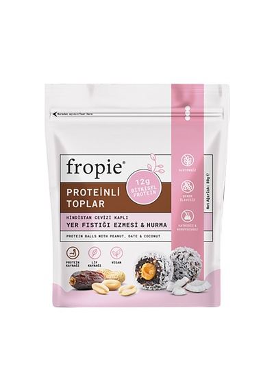 Fropie Yer Fıstığı Hurma Proteinli Toplar 80 G - 7 Adet Tarı