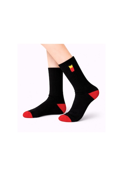 Carnaval Socks Patates Nakışlı Desenli Spor Çorap Çok Renkli