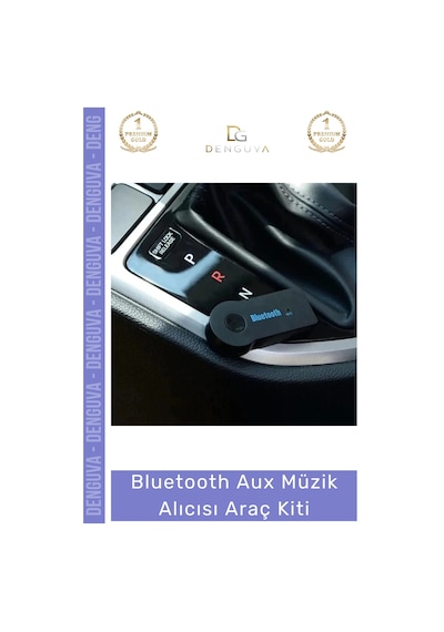 Araçkiti Kablosuz Bluetooth Ses Aktarım Modülü Mikrofonlu Handsfree Aux Müzik Alıcısı Araç Kiti