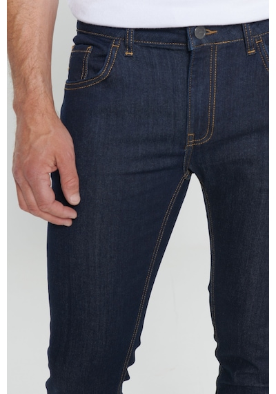 AC&Co / Altınyıldız Classics Ekstra Slim Fit Dar Kesim Pamuklu Riss Erkek Jean Kot Pantolon Koyu Lacivert