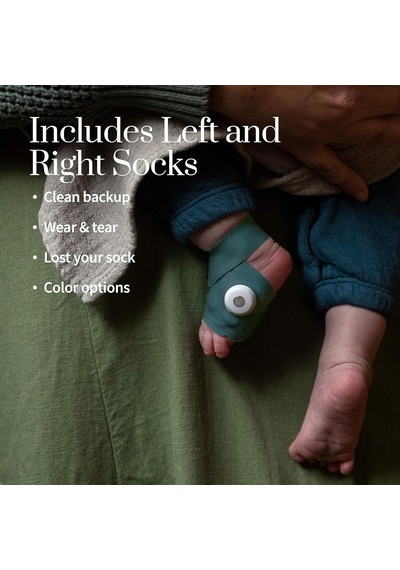 Owlet Aksesuarlı Kumaş Çorap - Dream Sock Bebek Telsizi İçin - Deniz Yeşili