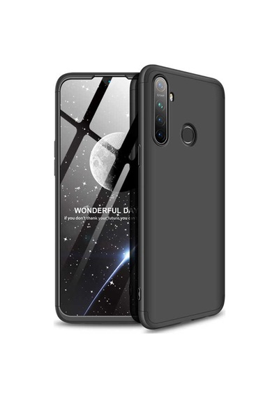 Realme 5 Kılıf Zore Ays Kapak-Siyah
