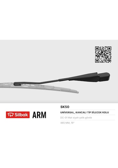 Sılbak Silecek Kolu 550mm Transıt Ym 93 Sk50