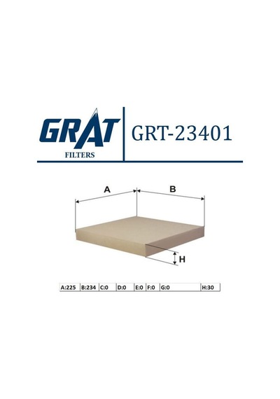 GRAT 23401 Polen Filtresi Civic 06- Accord 03- Cr-V 07-