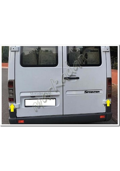 Db Chrome Mercedes Sprinter Stop Çerçeve Nikelajı 1998-2006 2 Par