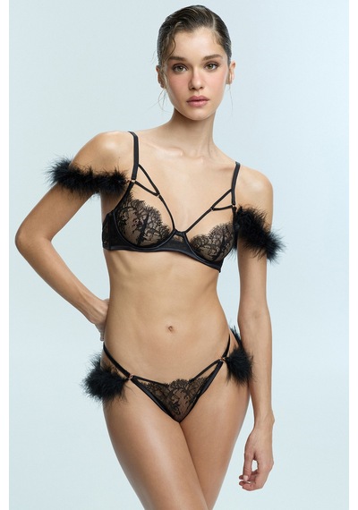 Penti Siyah Reine String Külot