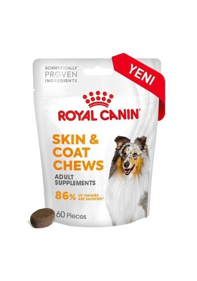 Skin&coat Chews Deri Ve Tüy Sağlığını Destekleyen Tamamlayıcı Ödül Maması 240g