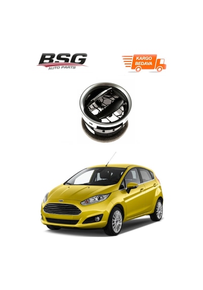 Ford Fiesta Için Ön Gögüs Havalandirma Izgara Parlak Nikelajli 469683754