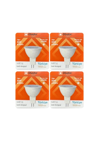 7w 50w Beyaz Işık 6500k Mr16 G4 Led Çanak Ampul, 4 Adet Diğer