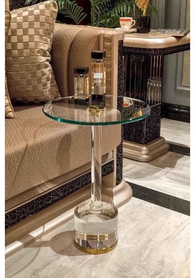 Dulda Akrilik Firuz Sehpa Şeffaf
