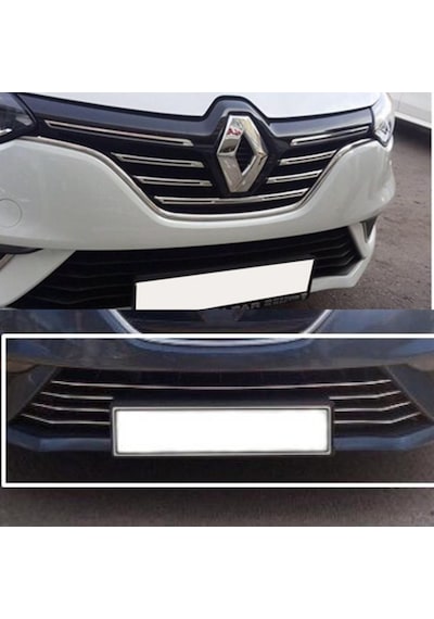 Renault Megane 4 Ön Panjur + Ön Tampon Çıtası Set 2016-2020