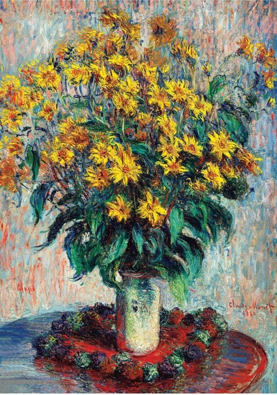 Kudüs Enginar Çiçekleri, Claude Monet 1000 Parça Çerçeveli Puzzle 5688