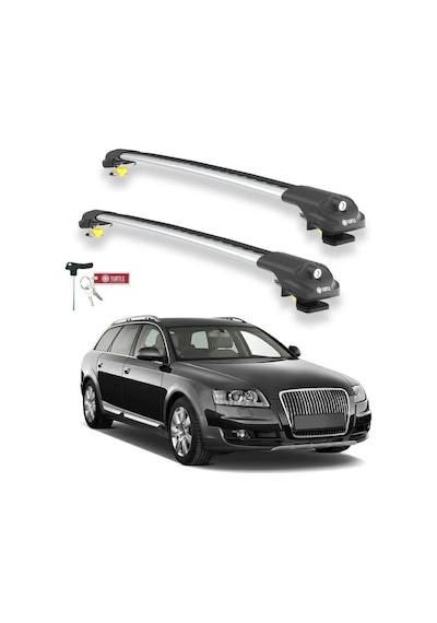 Turtle Audi A6 Allroad C7 2012-2018 Ara Atkı Air1 Gri