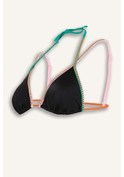 Defacto Lilyrose X Defacto Regular Fıt Bikini Üstü H8839ax26hsbk81 Siyah-bk81