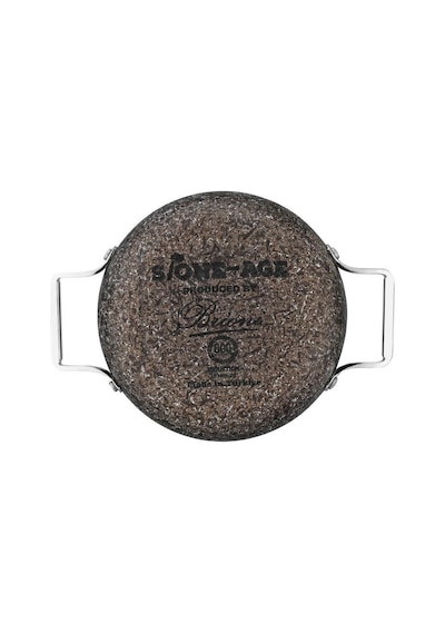 Brioni Stone Age Çizilmez Yanmaz Yapışmaz Terra 22 Cm Sahan Kapaklı Kahverengi